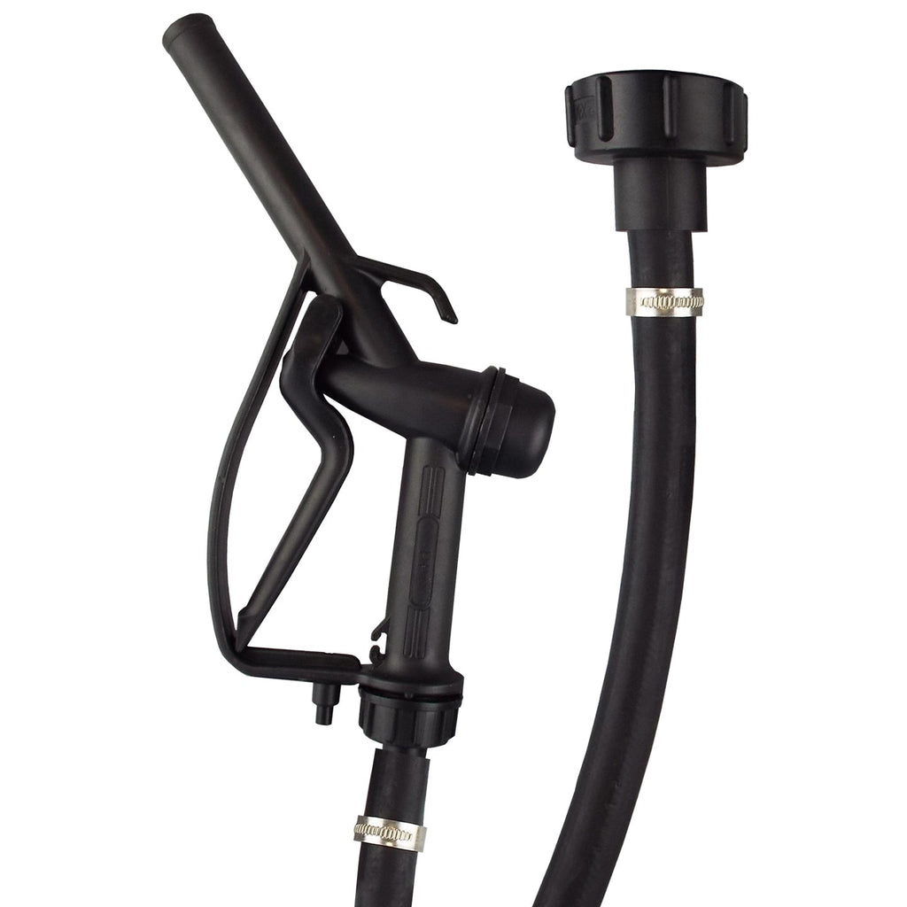 Fuel Gun with 1" Rubber Hose & Tank Adaptor Set