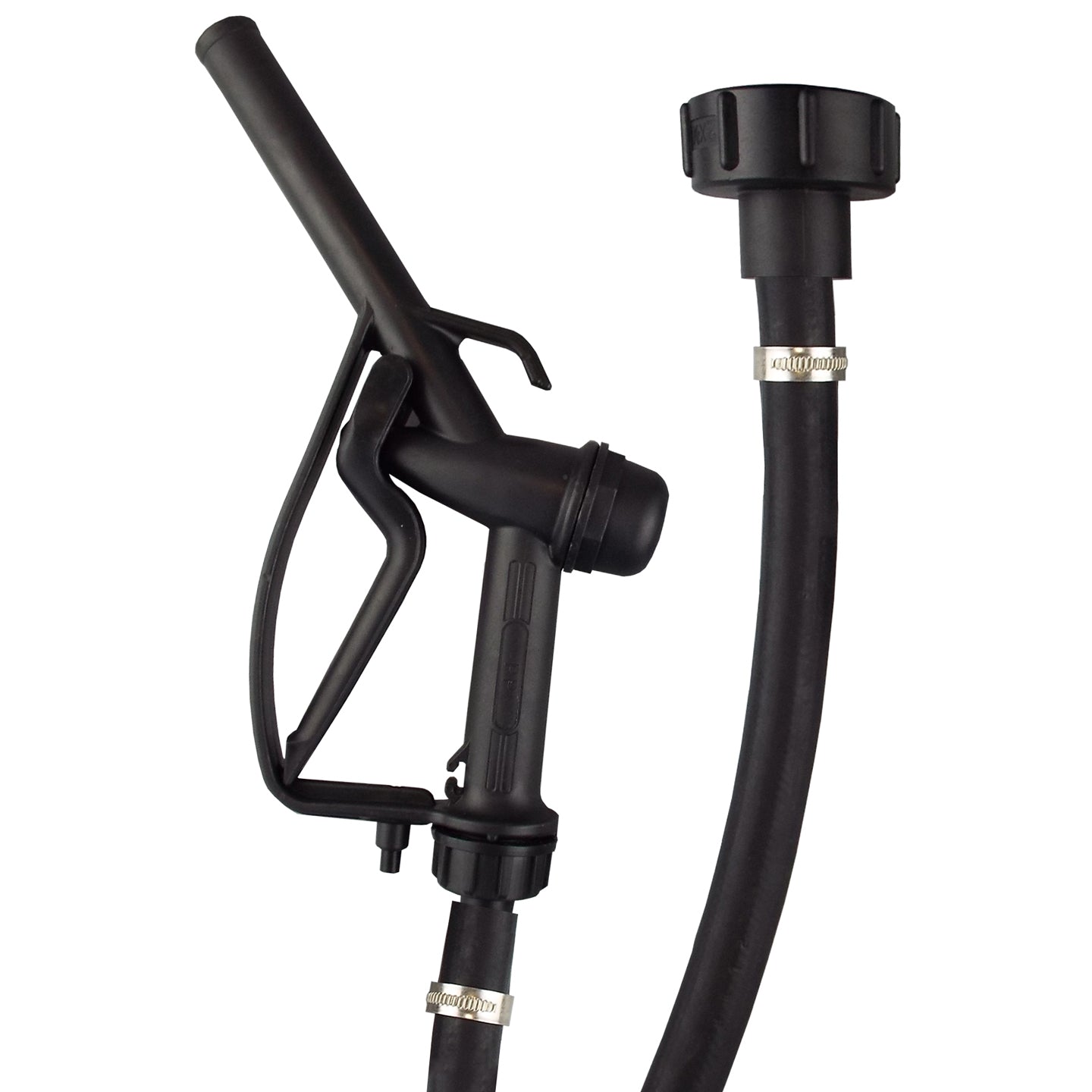 Fuel Gun with 1" Rubber Hose & Tank Adaptor Set