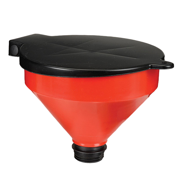10" Funnel Tank With Lid and Screen Mesh Filter