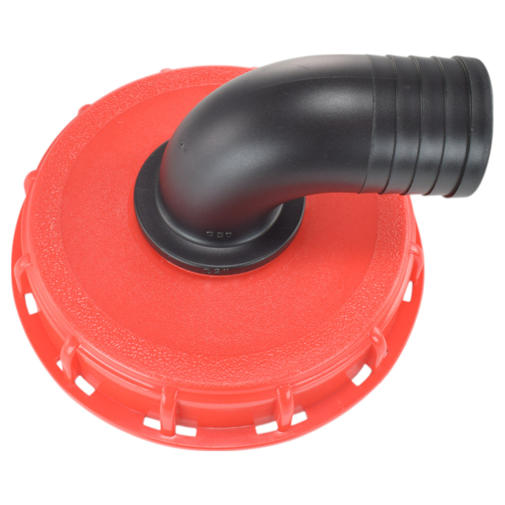 IBC 6-inch Cap Kit with 50mm Barbed Elbow Connector