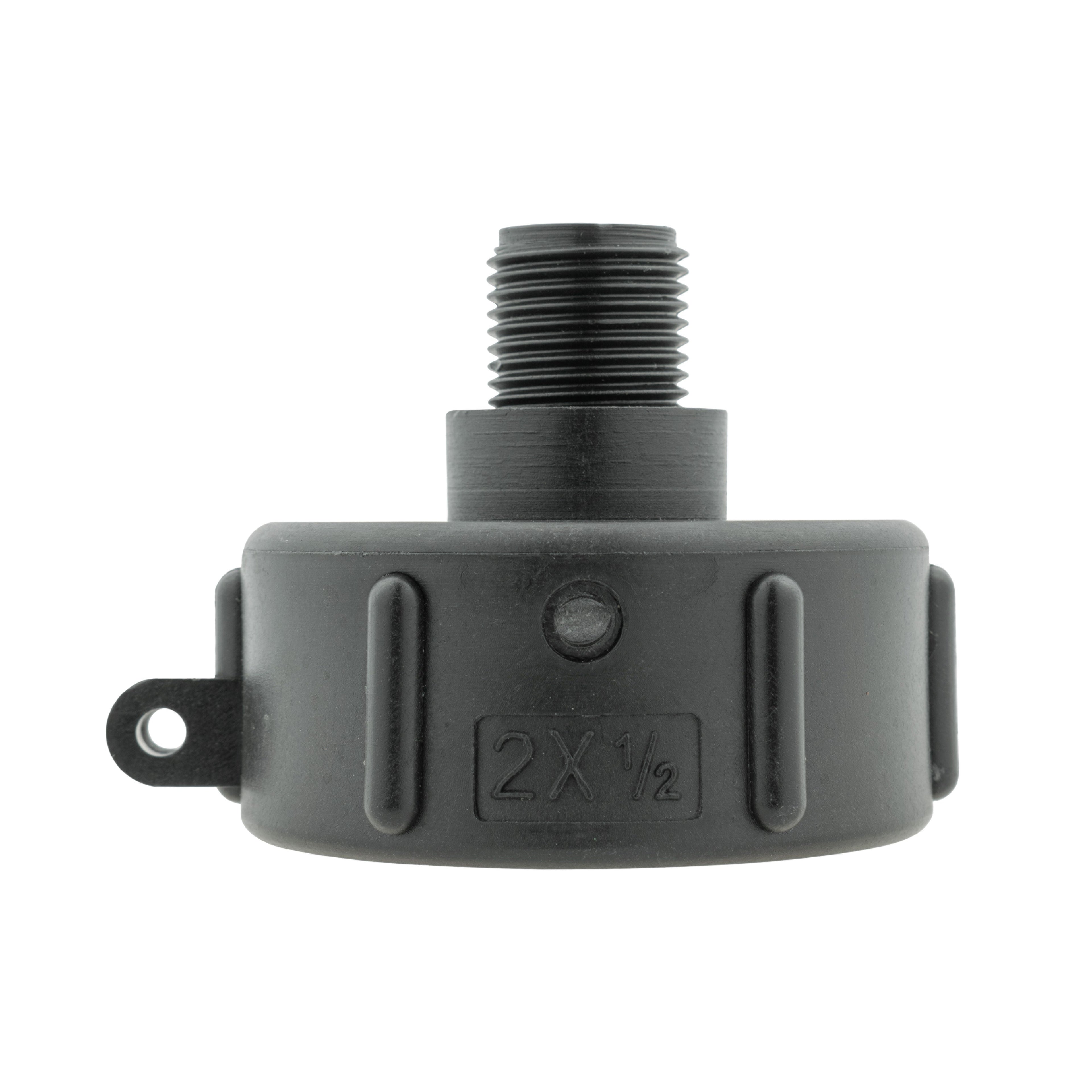 IBC 2” S60X6 Cap with MDPE Elbow Tee 25mm