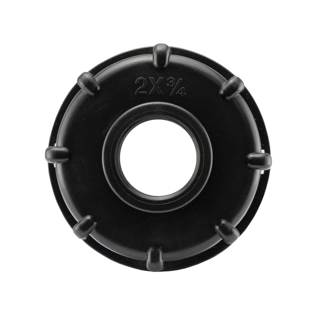 IBC 2” S60X6 Cap with Pond Connector 13/20/25mm Barb