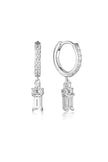 GEORGINI THE LAYERED EDIT KOLM EARRINGS SILVER