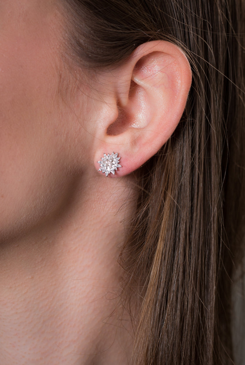 SUMMER SORBET PISTACHIO POMPOM EARRINGS SILVER