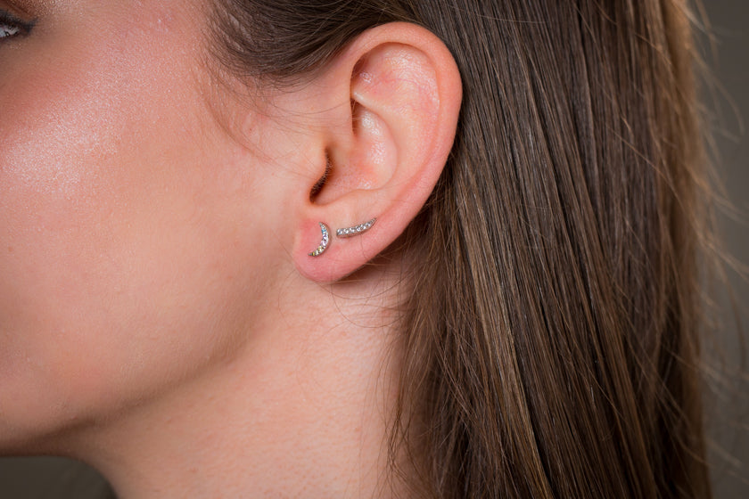 SUMMER SORBET NEAPOLITAN NIGHTS MULTI COLOURED EARRINGS SILVER