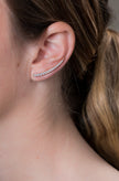SUMMER SORBET VANILLA VINE EARRINGS LARGE ROSE GOLD