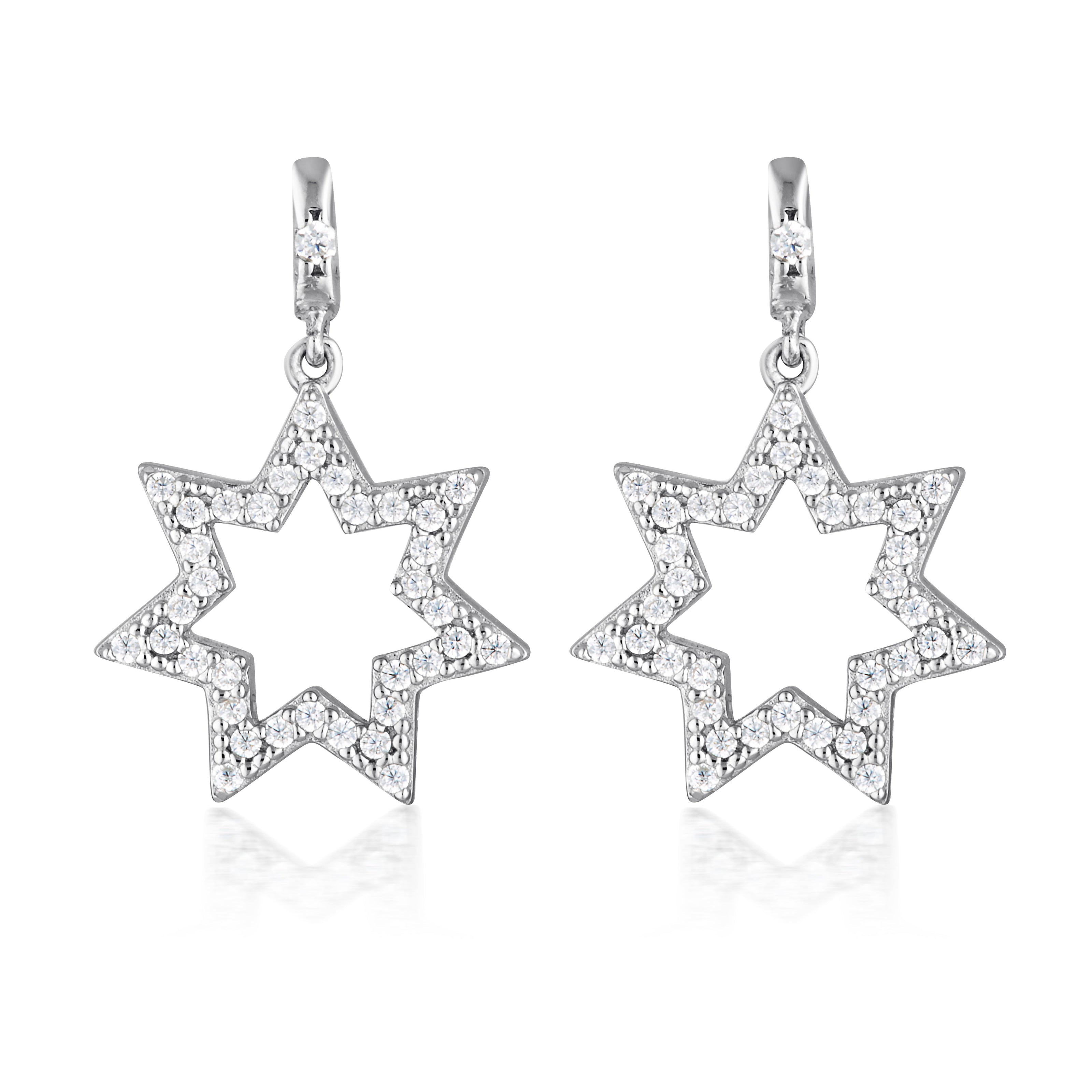 STAR EARRINGS SILVER