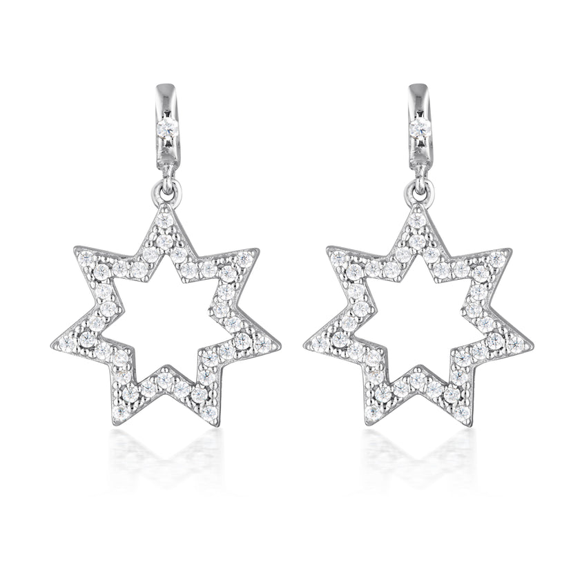 STAR EARRINGS SILVER