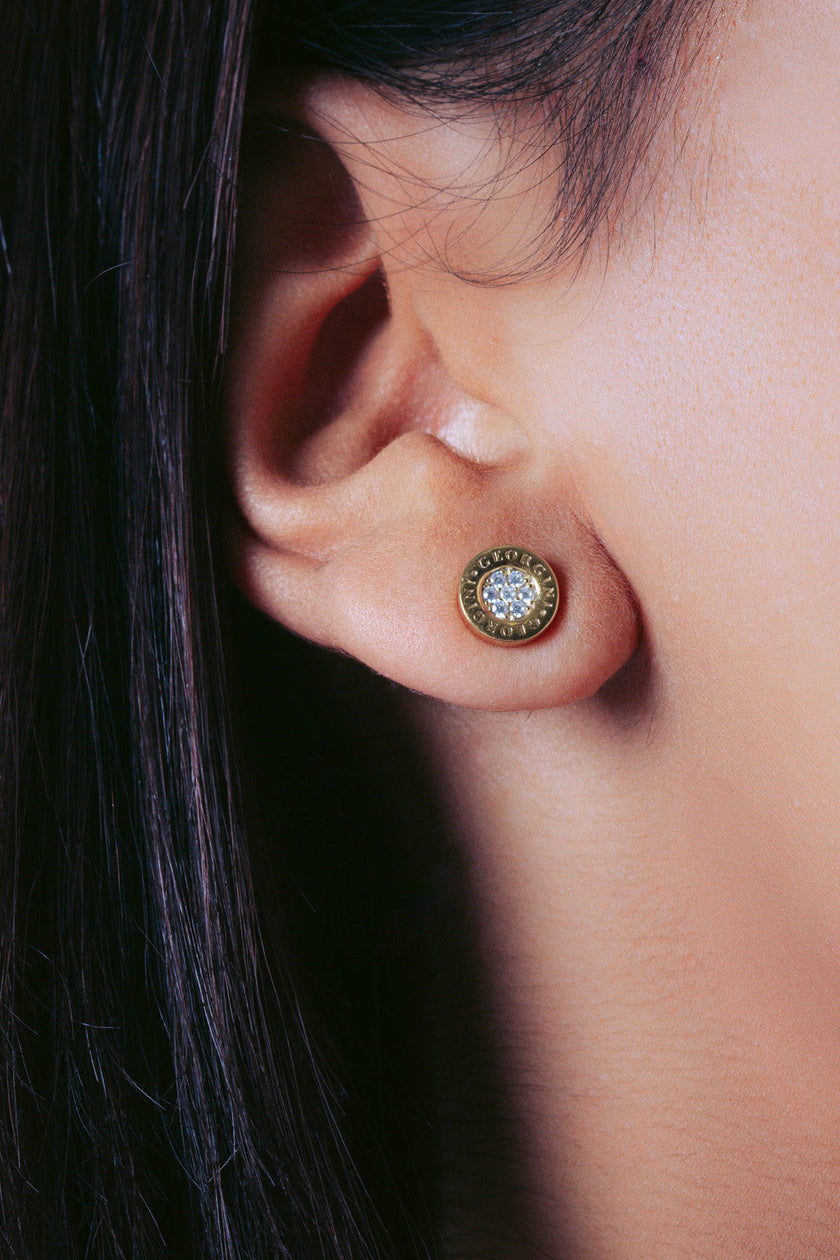 REFLECTION SIGNATURE STUD GOLD