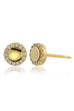 CHIC NOEL HIGH SHINE STUD EARRINGS GOLD