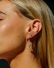 CHIC NOEL HIGH SHINE STUD EARRINGS SILVER