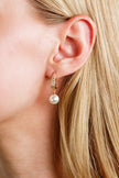 ADAGIO SERENE SHINE PEARL EARRINGS GOLD