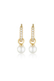 RED CARPET BABY PEARL HOOP GOLD