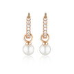 RED CARPET BABY PEARL HOOP ROSE GOLD