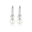RED CARPET BABY PEARL HOOP SILVER