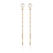 RED CARPET GLOBE EARRINGS ROSE GOLD