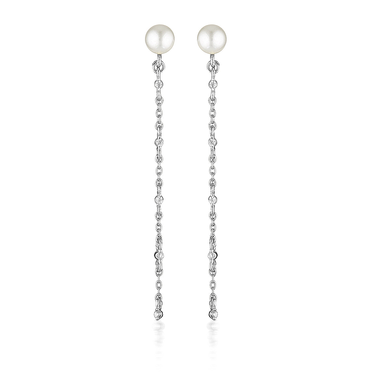 RED CARPET GLOBE EARRINGS SILVER