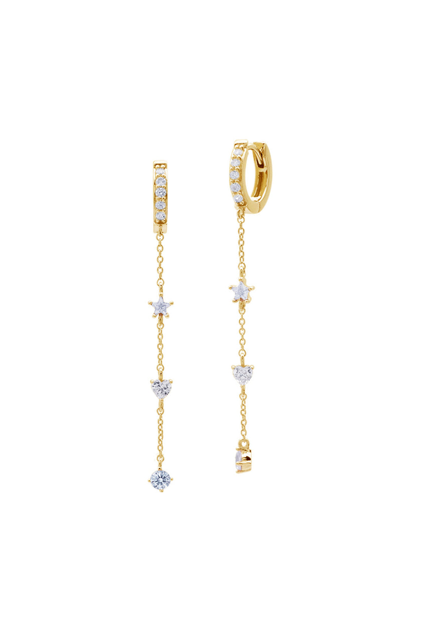 A CHRISTMAS JOURNEY CLARA EARRINGS GOLD