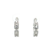 GODDESS LINK HOOP EARRINGS SILVER