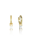 BABY BAGUETTE HOOP GOLD