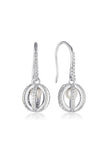 MAJESTY FRESHWATER PEARL EARRINGS SILVER