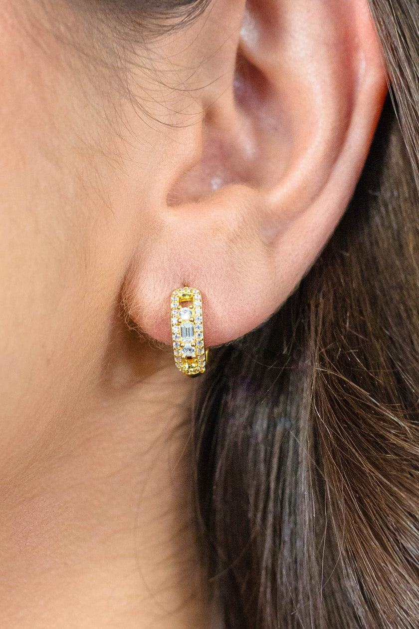 JASMINE HOOP EARRINGS GOLD