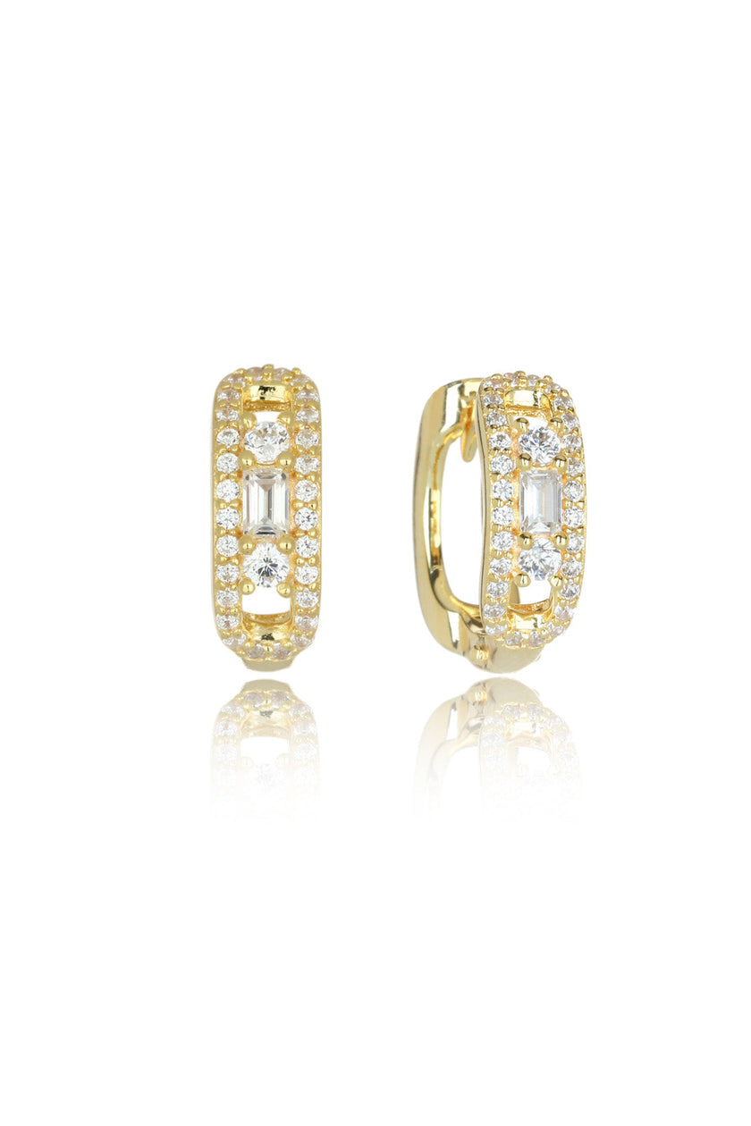 JASMINE HOOP EARRINGS GOLD