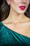 BAGUETTE CROSS SILVER