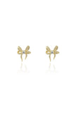 SWEETHEART BOW EARRINGS GOLD
