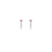SWEETHEART MINI HEART FRESHWATER PEARL DROPLET SILVER