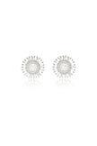 MY ONLY SUNSHINE BAGUETTE EARRINGS SILVER