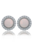 OPAL GLOW MARRINAWI WHITE CREATED OPAL EARRINGS SILVER