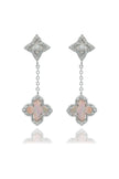 SYDNEY SOIRÉE FAIRWATER MOTHER OF PEARL DROP EARRINGS SILVER