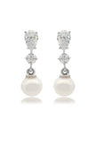 CHIC NOEL FRESHWATER PEARL PYRMONT EARRINGS SILVER