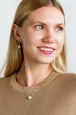 ADAGIO NINE-2-FIVE PEARL HOOP EARRINGS SILVER