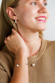 ADAGIO CRESCENT NINE-2-FIVE PEARL NECKLACE SILVER