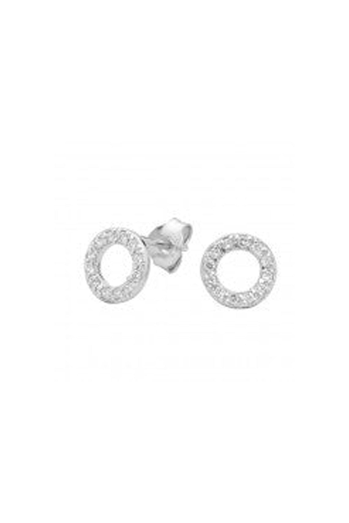 BABY CIRCLE CZ STUD EARRING