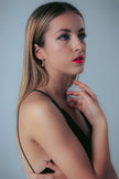 PIA GOLD HOOP EARRING
