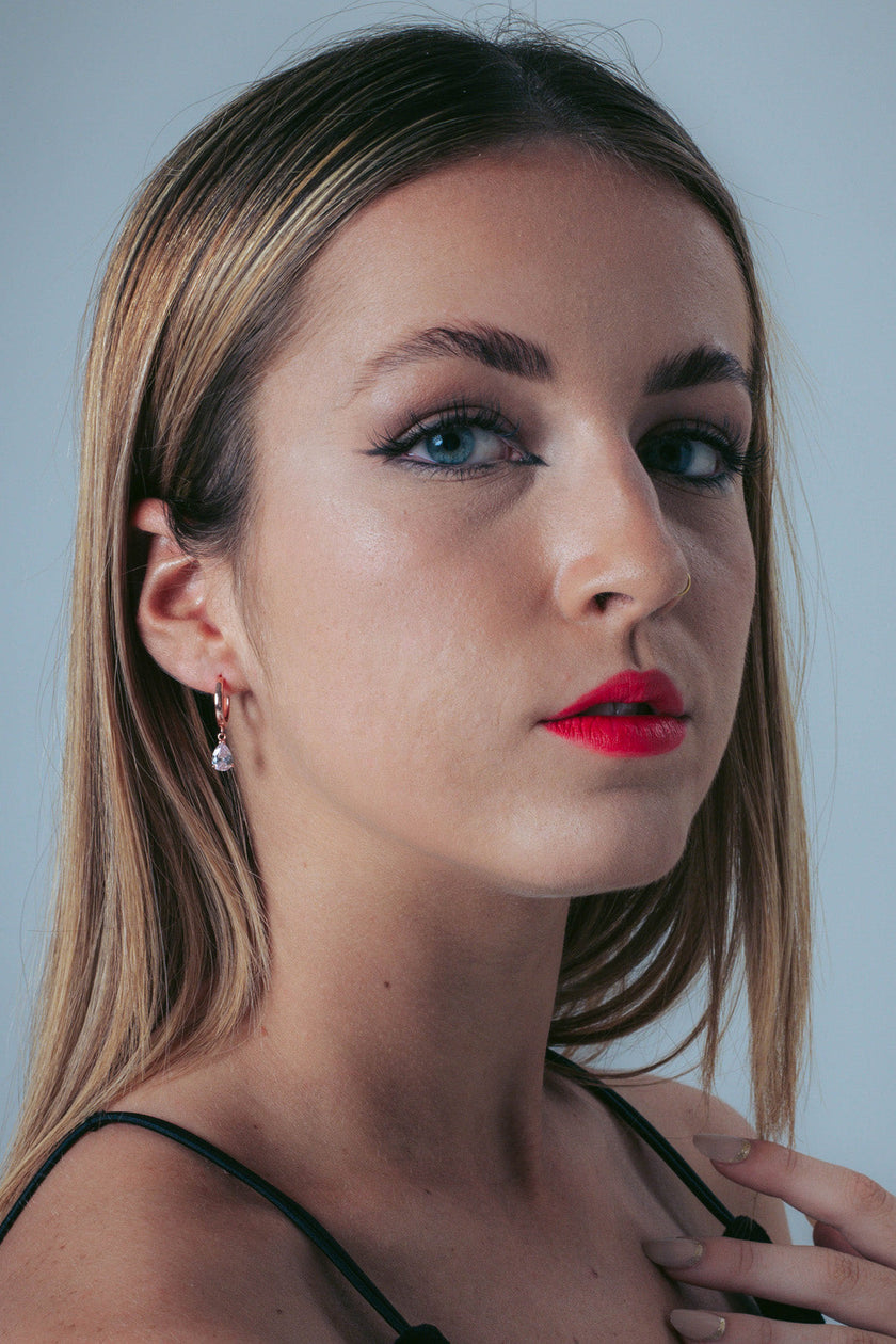 PIA HOOP EARRING ROSE GOLD