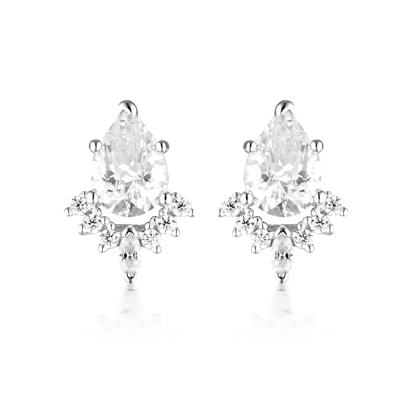 ICONIC BRIDAL PENELOPE EARRING SILVER