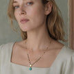 Classic Athena Kate Gemstone Rosary Chain Necklace Turquoise