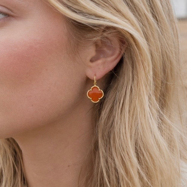 Tyche Gemstone Earrings Carnelian