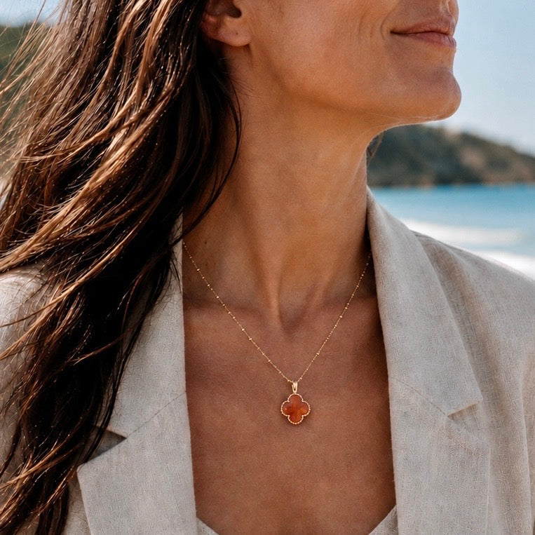 Tyche Gemstone Necklace Carnelian
