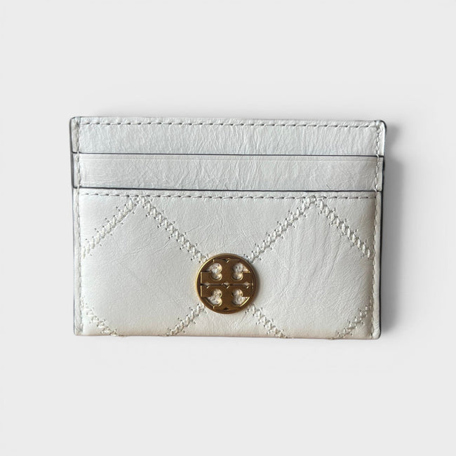 Stitched Detail Cardholder White