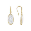 Charis Oval Gemstone Earrings Moonstone