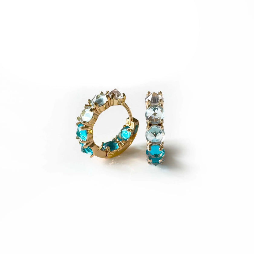 Arabella Aqua Jewel Creolen