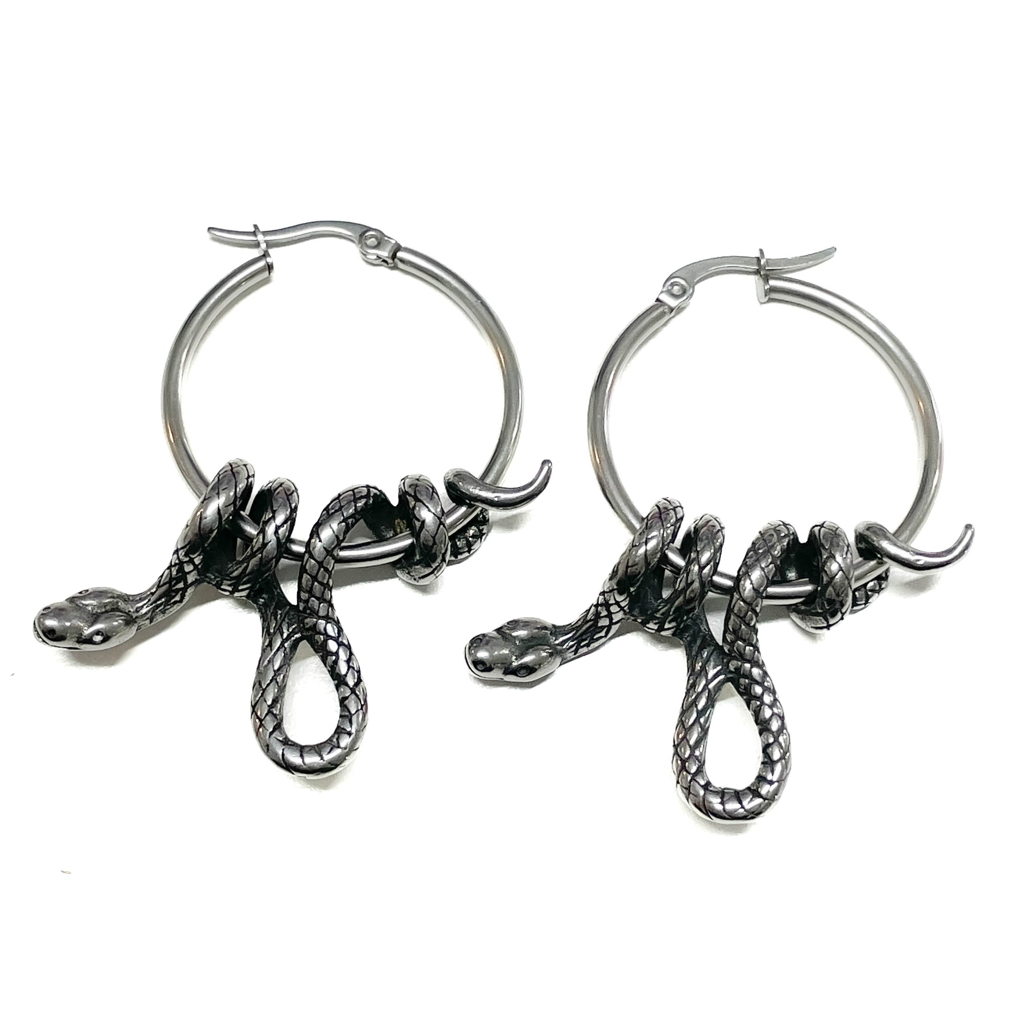 Serpent's Lair Snake Earrings