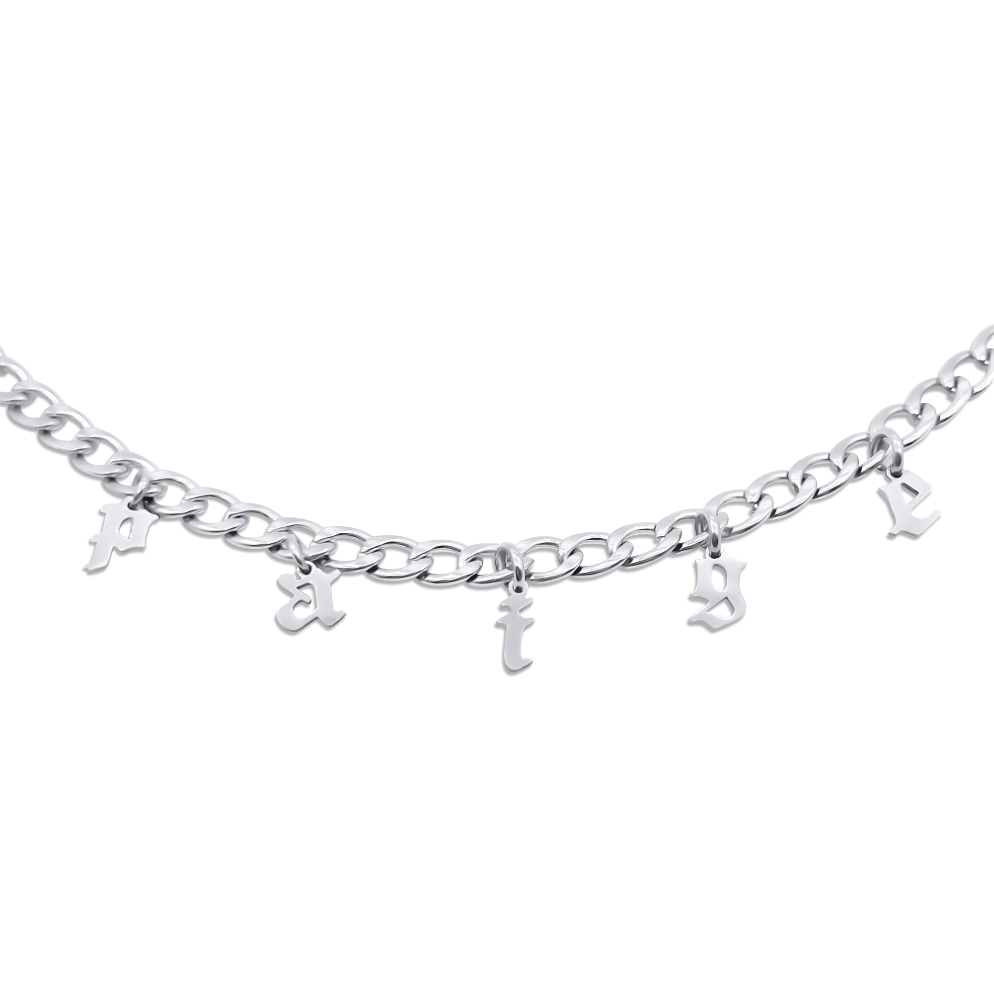 Personalised Old English Charm Necklace