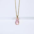 Carina Pink Teardrop Pendant Necklace