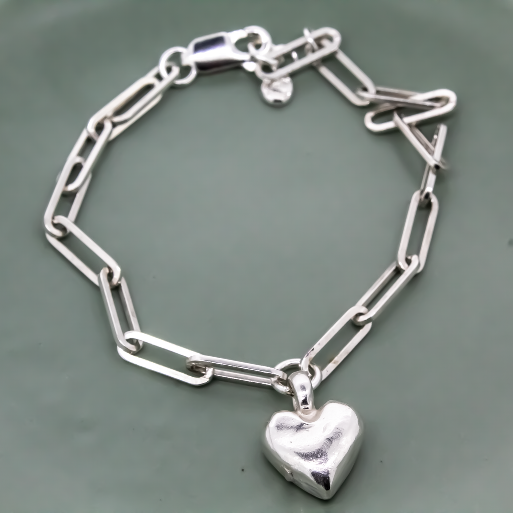 Sweet Heart Trace Chain Bracelet